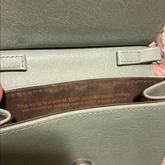 Matt & Nat Mint Green Crossbody Bag – Minimalist & Eco-Friendly Chic - Picture 4 of 5